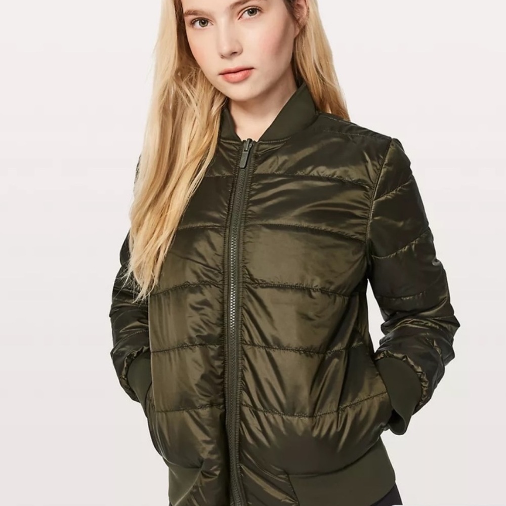 Lululemon non-stop bomber jacket size 6